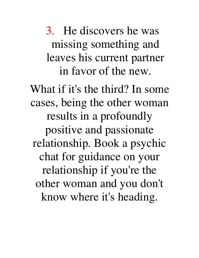 Being The Other Woman In A Relationship Being The Other Woman In A Relationship